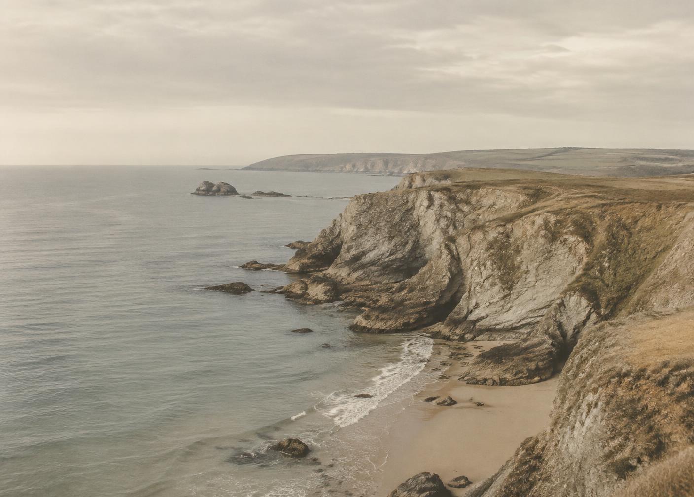 The Cornish coastline